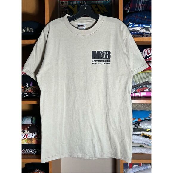Vintage 90s Moose In Black Moose Creek Parody Tee - Picture 3 of 5